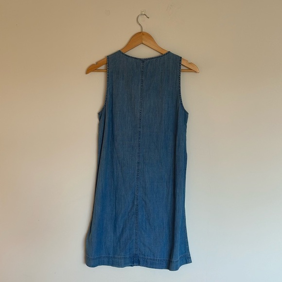 Madewell Easy Dress | Chambray Button-Down Dress - Size XS - Picture 5 of 6